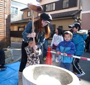 昨年の餅つき大会の様子