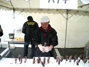 大盛況のチョコバナナ