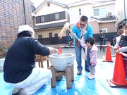 パパと一緒にペッタンペッタン