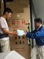 新築現場を回って拡大行動（尾北支部）