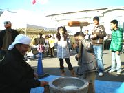 昨年の餅つき大会の様子