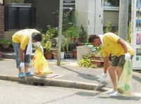 全建愛知会館周辺を清掃活動（青年部）
