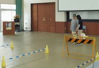 アイマスクをして体験