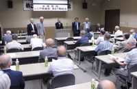 新役員を代表して田口会長が挨拶