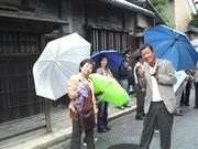 近江八幡の町を散策中です