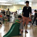 ちびっこ達も大人に交じって参戦