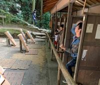 手裏剣投げに挑戦