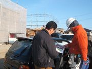 組合説明をする役員（左）