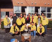 春日井支部役員の皆さん(餅つきにて)