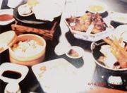 海の幸いっぱいの昼食