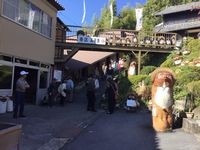 狸の焼物がいっぱい