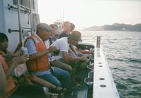 揺られながらお食事を