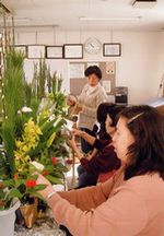 熱心に作業しています