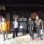 妻籠宿を散策中