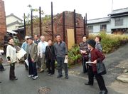 町並みを見ながらウォーキング