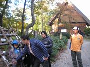 白川郷を散策中