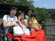 人力車に乗って気分最高