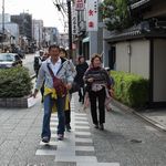 京都御所を目指して元気よく