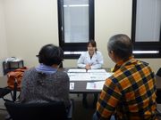 保健指導を受けるご夫婦