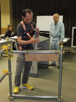 前回のフルハーネス教育の様子