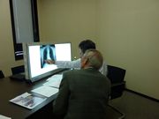 面接指導を受ける組合員（前）