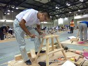 懸命な追い込みをする廣石選手