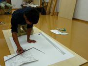 昨年の講習会（製図の様子）